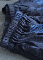 Linen Navy Blue Female Dots Skirt