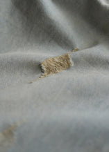 Load image into Gallery viewer, Literary loose loose white casual stitching hole denim cropped harem pants