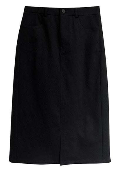 Loose Apricot V Neck Button Knit Tops And Skirts Two Piece Set Fall