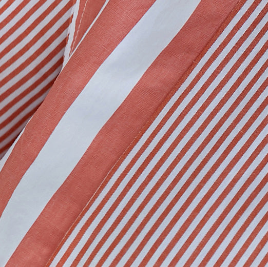 Loose pink striped Cotton quilting clothes Fun Photography side open Knee patchwork Dress