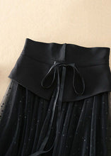 Load image into Gallery viewer, Modern Black High Waist Patchwork Exra Large Hem Tulle Skirts Spring