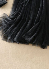 Load image into Gallery viewer, Modern Black High Waist Patchwork Exra Large Hem Tulle Skirts Spring