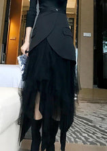 Load image into Gallery viewer, Modern Black Patchwork tulle Summer High Waist Skirt