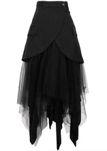 Load image into Gallery viewer, Modern Black Patchwork tulle Summer High Waist Skirt
