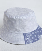 Modern Black Print Patchwork Bucket Hat