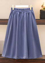 Load image into Gallery viewer, Modern Blue Pockets Elastic Waist Patchwork A Iine Skirts Summer