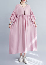 Load image into Gallery viewer, Modern Coffee Oversized Exra Large Hem Cotton Pleated Dresses Lantern Sleeve