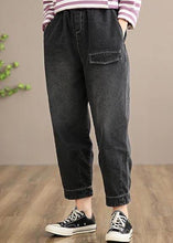 Load image into Gallery viewer, Modern Denim Black Jeans Stylish Spring Elastic Waist Photography Wild Trousers