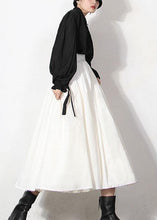 Load image into Gallery viewer, Modern White Patchwork Lace Summer A Line Skirts