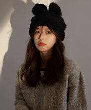 Load image into Gallery viewer, Modern White Rabbit Ears Warm Knit Bonnie Hat