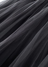 Load image into Gallery viewer, Natural Apricot Wrinkled Elastic Waist Tulle Skirt Summer
