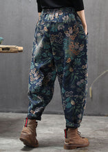 Load image into Gallery viewer, Natural Blue Cinched Print denim Pants Winter