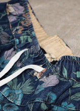 Load image into Gallery viewer, Natural Blue Cinched Print denim Pants Winter