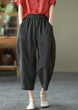 Load image into Gallery viewer, Natural Yellow Elastic Waist Summer Linen Harem Pants