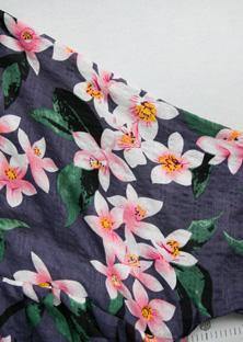 Natural o neck half sleeve chiffon clothes For Women Fashion Ideas navy print Dress summer