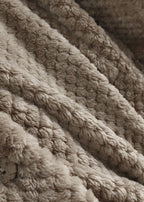 New Brown Hooded Low High Design Patchwork Teddy Faux Fur Coats Fall