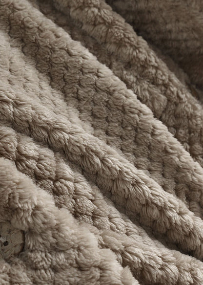 New Brown Hooded Low High Design Patchwork Teddy Faux Fur Coats Fall