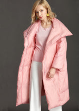Load image into Gallery viewer, New Pink PeterPan Collar Pockets zippered Winter Duck Down Coat