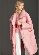 Load image into Gallery viewer, New Pink PeterPan Collar Pockets zippered Winter Duck Down Coat
