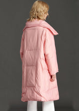 Load image into Gallery viewer, New Pink PeterPan Collar Pockets zippered Winter Duck Down Coat