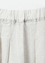 Organic linen skirt boutique Women Solid Casual Linen A-Line Skirt