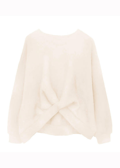 Plus Size Apricot Asymmetrical Patchwork Warm Fleece Sweatshirt Top Fall