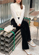 Load image into Gallery viewer, Plus Size Black Oversized Pockets Warm Fleece Corduroy Pants Winter