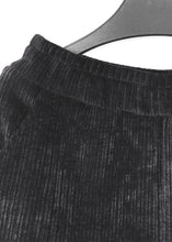 Load image into Gallery viewer, Plus Size Black Oversized Pockets Warm Fleece Corduroy Pants Winter
