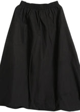 Load image into Gallery viewer, Plus Size Black asymmetrical design Elastic Waist Summer Linen Skirts