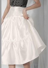Load image into Gallery viewer, Plus Size Nude Asymmetrical design Summer Tiered Skirts