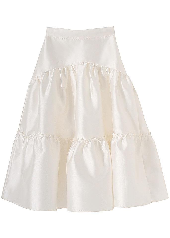 Plus Size Nude Asymmetrical design Summer Tiered Skirts