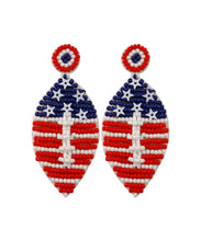 Load image into Gallery viewer, Retro Colorblock Rice Ball Pentagram Drop Earrings