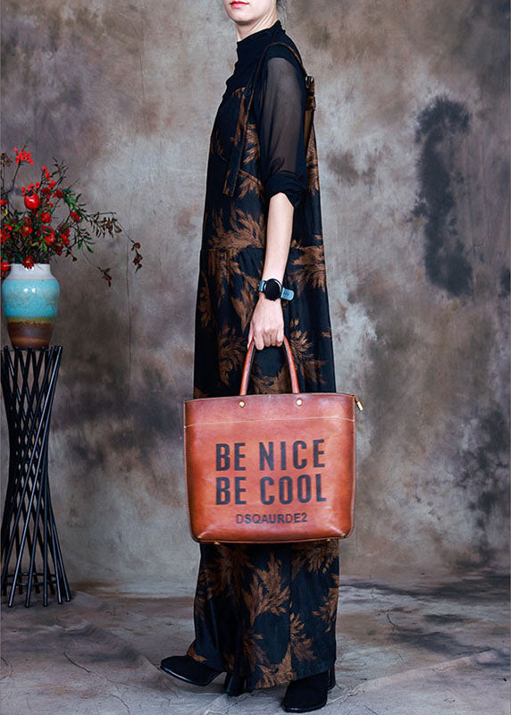 Retro Navy fashion Print slim fit Fall jumpsuit pants