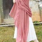 SScarf female pink bib Korean wild silk scarf