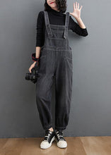 Load image into Gallery viewer, Simple Denim Black Casual Pants Unique Spring Jumpsuit Pants