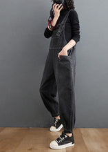 Load image into Gallery viewer, Simple Denim Black Casual Pants Unique Spring Jumpsuit Pants
