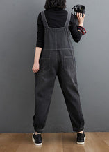 Load image into Gallery viewer, Simple Denim Black Casual Pants Unique Spring Jumpsuit Pants
