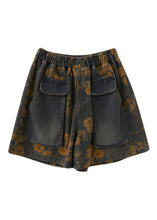 Load image into Gallery viewer, Simple Elastic Waist Denim Shorts Summer
