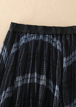 Load image into Gallery viewer, Simple elastic waist Plaid Tulle Skirt Spring