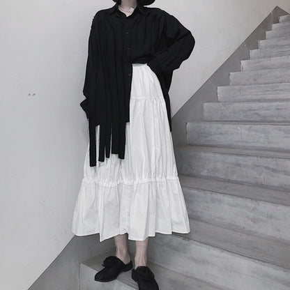 Spring Sweet Little White Skirt All Match A Waist Waist