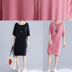Style Backless Cotton Photography pink Dress summer