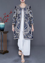 Load image into Gallery viewer, Style Navy Sequins Embroideried Tulle Cardigans Summer