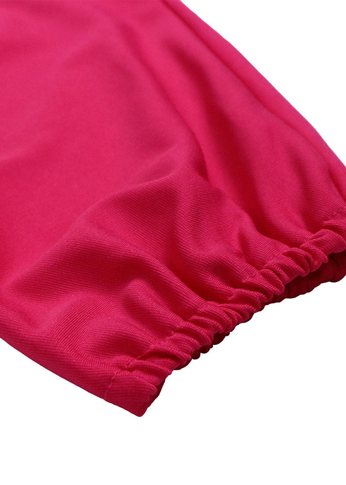 Style Rose Asymmetrical Tie Waist Patchwork Cotton Dresses Summer