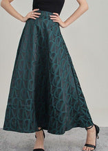 Load image into Gallery viewer, Style Tea Green Asymmetrical Print Skirt Spring