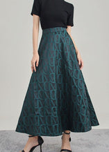 Load image into Gallery viewer, Style Tea Green Asymmetrical Print Skirt Spring