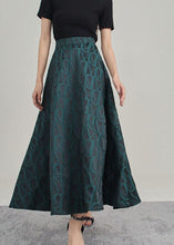 Load image into Gallery viewer, Style Tea Green Asymmetrical Print Skirt Spring
