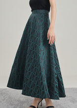 Load image into Gallery viewer, Style Tea Green Asymmetrical Print Skirt Spring
