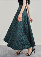 Load image into Gallery viewer, Style Tea Green Asymmetrical Print Skirt Spring