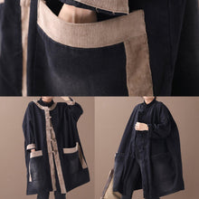 Load image into Gallery viewer, Style denim black Fine clothes For Women o neck Chinese Button outwear