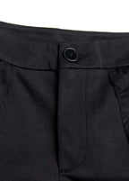 Stylish Black PatchworkTulle asymmetrical design Wide Leghot Pants Trousers